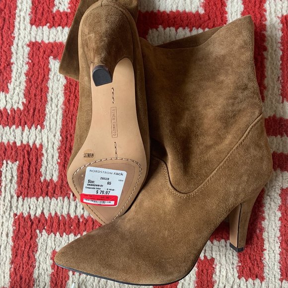 NWT Vince Camuto Bristol Slouchy Brown Suede Women's Boots - Picture 5 of 5